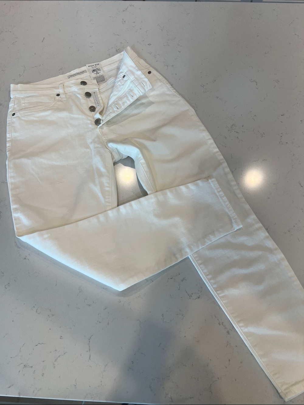 Lucky Brand White Skinny Button-Fly Women's Jeans